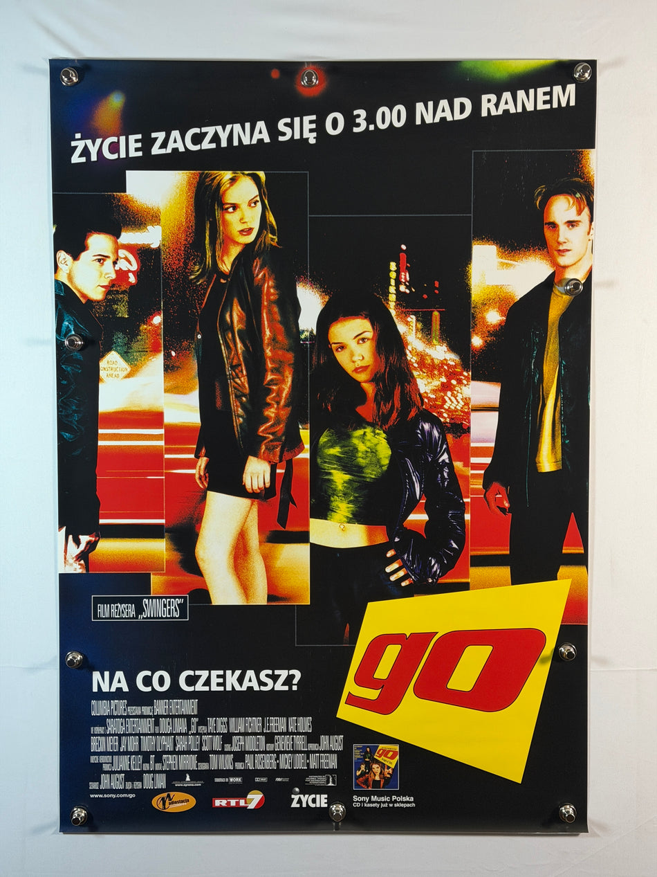GO 1999 Original Polish Movie Poster 27x39 SS Rolled Sarah Polley Katie Holmes - Joe's Geek VLT