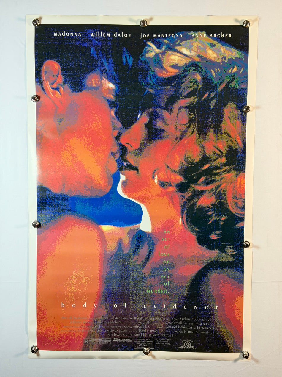 BODY OF EVIDENCE 1993 Original Movie Poster 27x41 SS Rolled Madonna Willem Dafoe