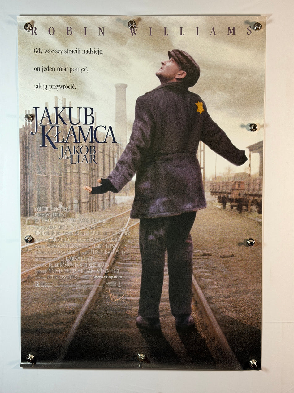 JAKOB THE LIAR 1999 Original Polish Movie Poster 27x40 SS Rolled Robin Williams - Joe's Geek VLT