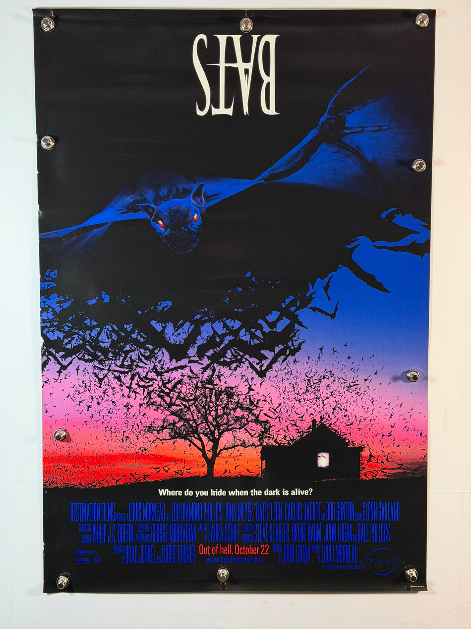 BATS 1999 Original Movie Poster 27x40 DS Rolled Lou Diamond Phillips