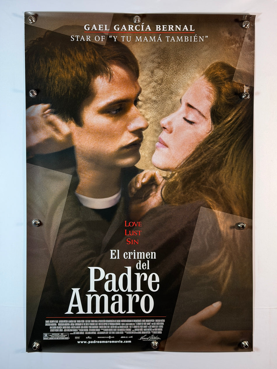 EL CRIMEN DEL PADRE AMARO 2002 Original Movie Poster 27x40 DS Rolled Gael García Bernal - Joe's Geek VLT