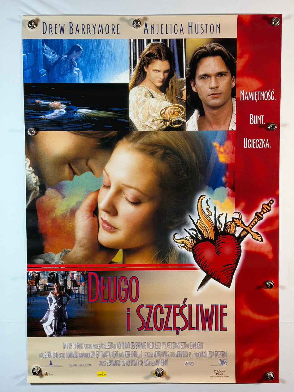 EVER AFTER (DŁUGO I SZCZĘŚLIWIE) 1998 Original Polish Movie Poster 27x39 SS Rolled Drew Barrymore - Joe's Geek VLT