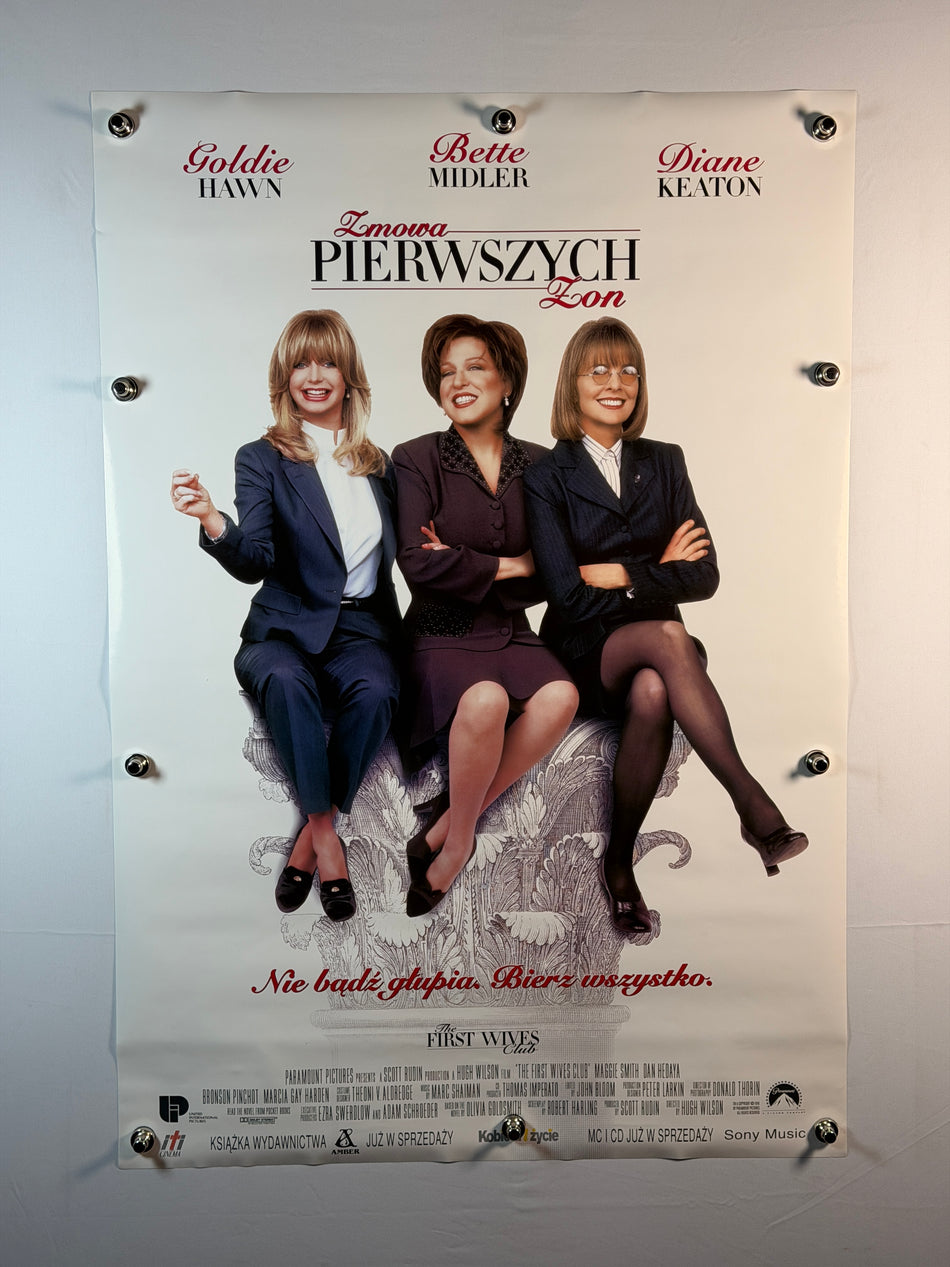 THE FIRST WIVES CLUB (ZMOWA PIERWSZYCH ŻON) 1996 Original Polish Movie Poster 27x40 SS Rolled Bette Midler - Joe's Geek VLT