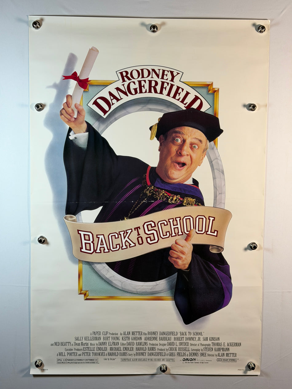 BACK TO SCHOOL 1986 Original Movie Poster 27x41 SS Rolled Rodney Dangerfield
