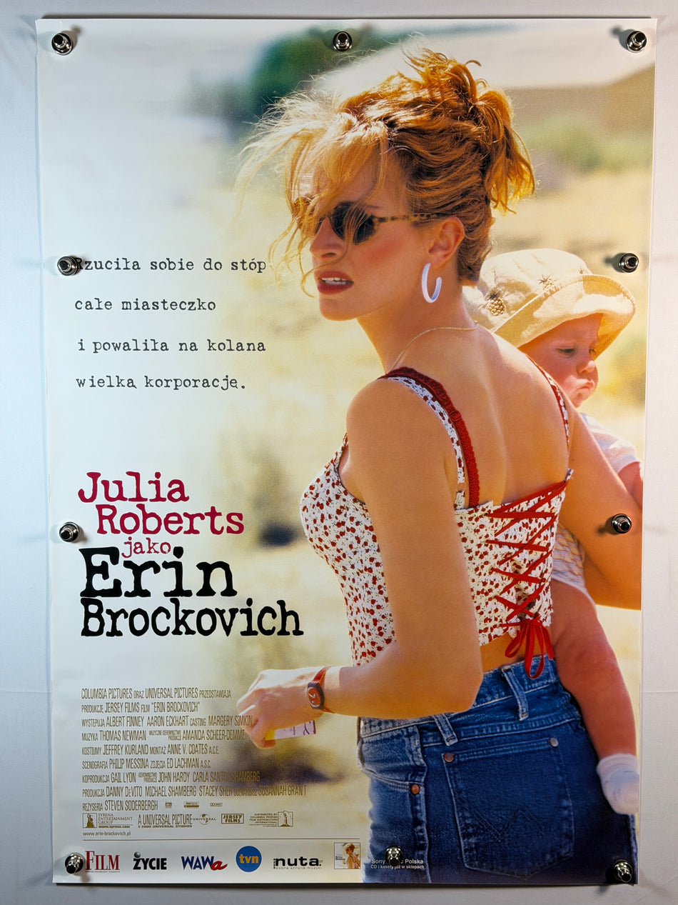 ERIN BROCKOVICH 2000 Original Polish Movie Poster 27x39 SS Rolled Julia Roberts - Joe's Geek VLT