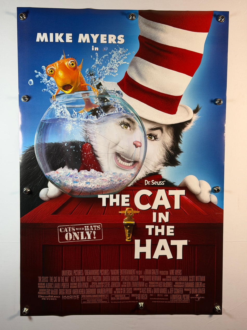 THE CAT IN THE HAT 2003 Original Movie Poster 27x40 DS Rolled Mike Myers - Joe's Geek VLT