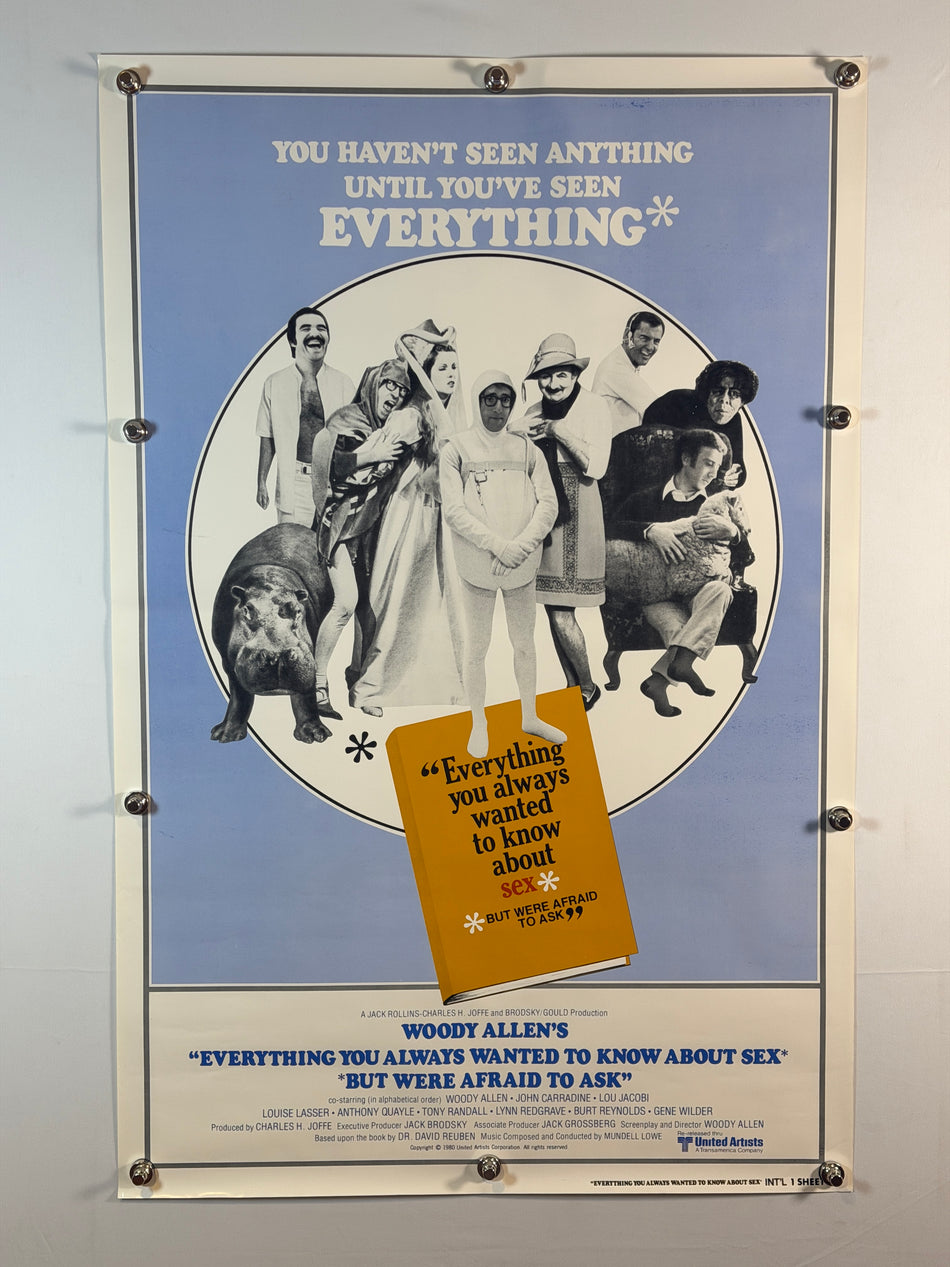EVERYTHING YOU ALWAYS WANTED TO KNOW ABOUT SEX 1980 Original Movie Poster 27x41 Int'l SS Rolled Woody Allen - Joe's Geek VLT