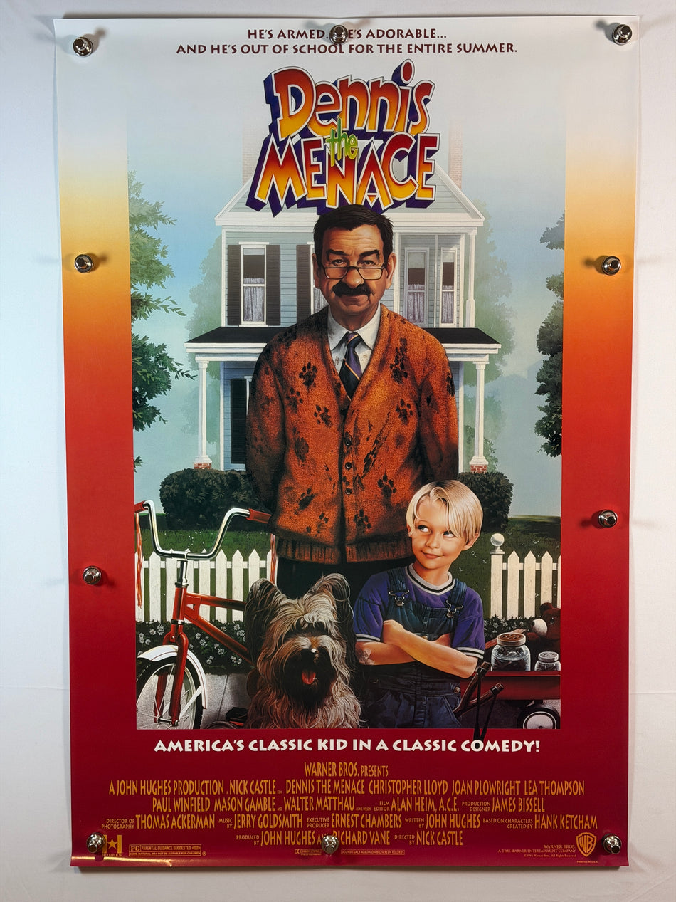 DENNIS THE MENACE 1993 Original Movie Poster 27x40 SS Rolled Mason Gamble - Joe's Geek VLT