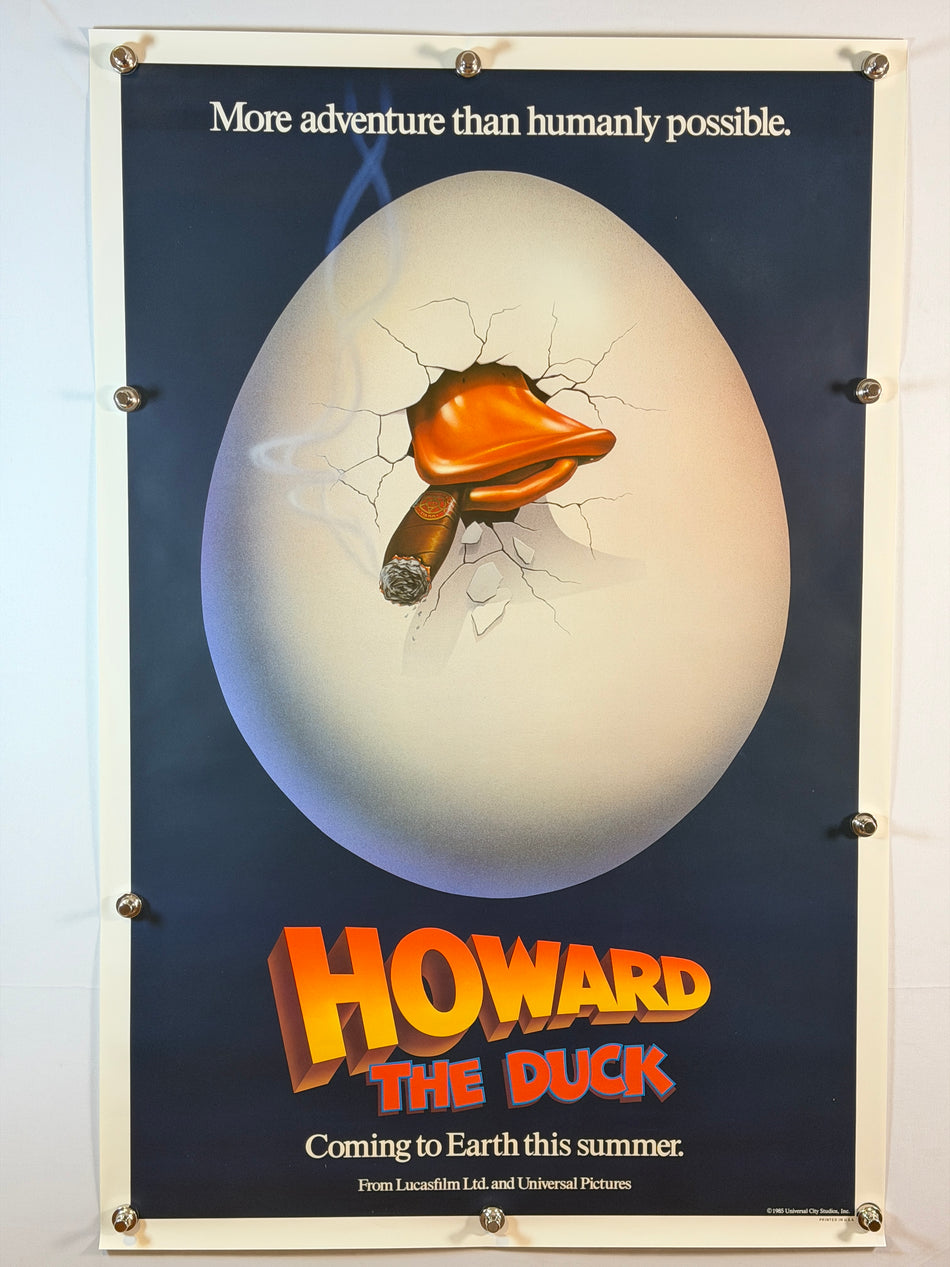 HOWARD THE DUCK 1986 Original Movie Poster 27x41 SS Rolled Teaser Lucasfilm Universal - Joe's Geek VLT