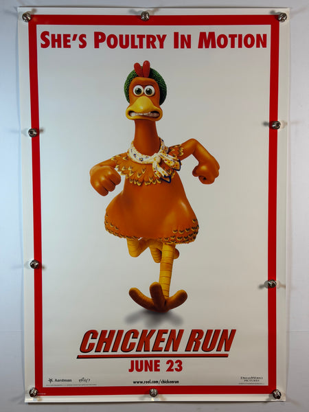 CHICKEN RUN 2000 Original Movie Poster 27x40 DS Rolled Teaser Aardman DreamWorks - Joe's Geek VLT