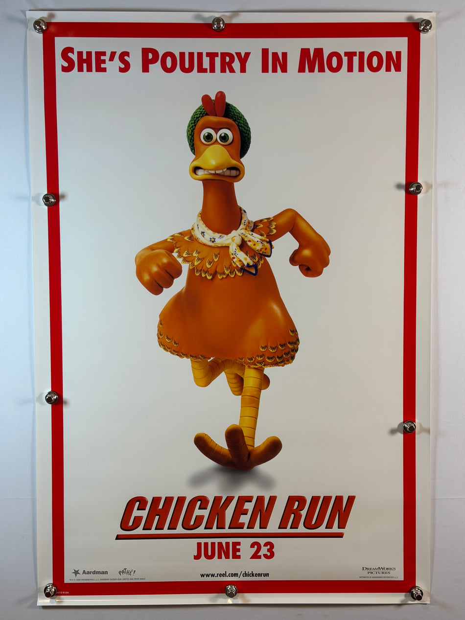 CHICKEN RUN 2000 Original Movie Poster 27x40 DS Rolled Teaser Aardman DreamWorks - Joe's Geek VLT