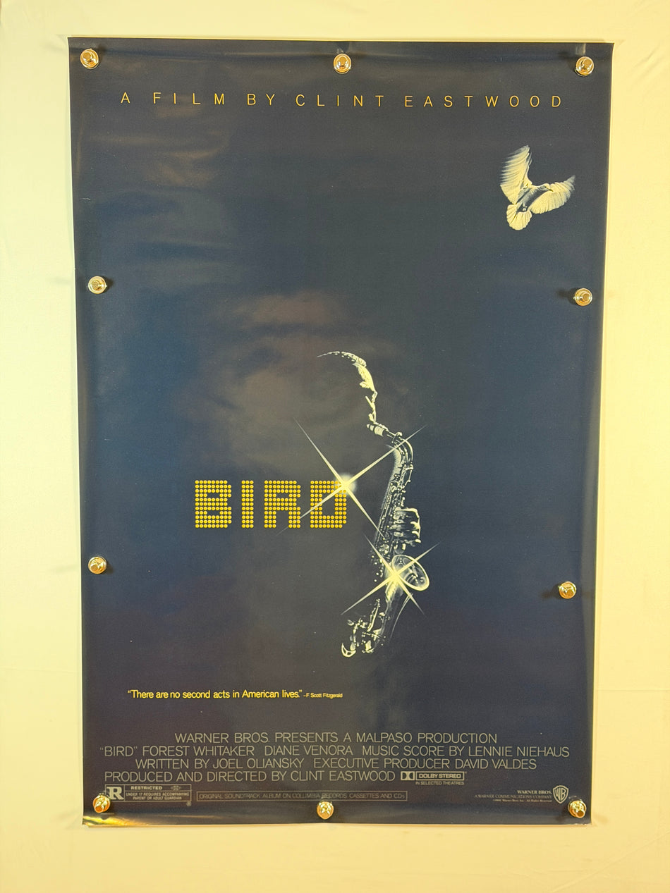 BIRD 1988 Original Movie Poster 27x41 SS Rolled Forest Whitaker
