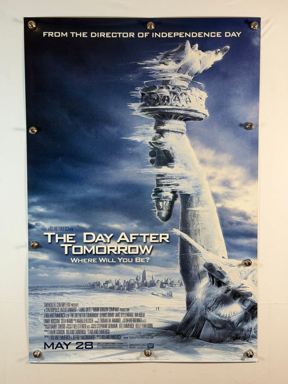 THE DAY AFTER TOMORROW 2004 Original Movie Poster 27x40 DS Rolled Teaser “May 28” Dennis Quaid - Joe's Geek VLT