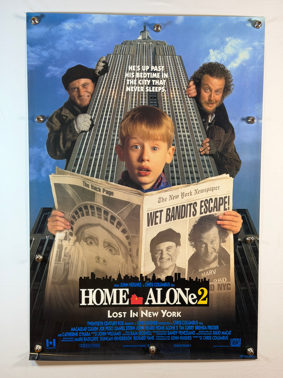 HOME ALONE 2: LOST IN NEW YORK 1992 Original Movie Poster 27x40 SS Rolled Macaulay Culkin - Joe's Geek VLT