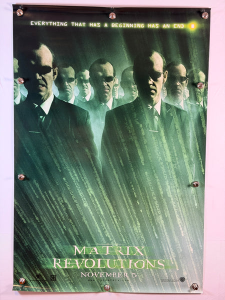 THE MATRIX REVOLUTIONS 2003 Original Movie Poster 27x40 DS Rolled Teaser “November 5” Keanu Reeves - Joe's Geek VLT