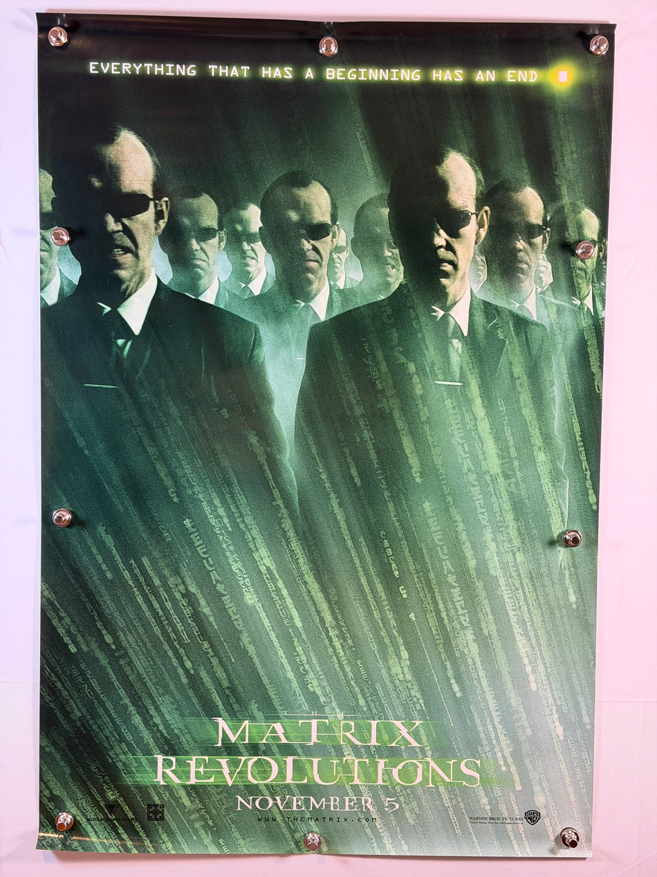 THE MATRIX REVOLUTIONS 2003 Original Movie Poster 27x40 DS Rolled Teaser “November 5” Keanu Reeves