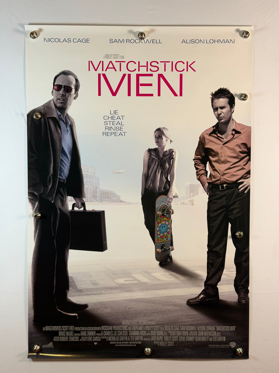MATCHSTICK MEN 2003 Original Movie Poster 27x40 SS Rolled Nicolas Cage - Joe's Geek VLT