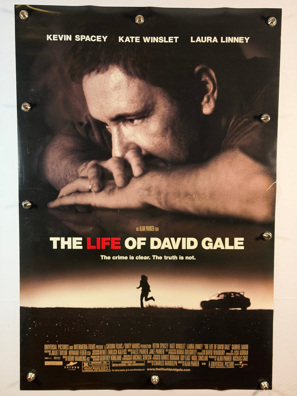 THE LIFE OF DAVID GALE 2003 Original Movie Poster 27x40 DS Rolled Kevin Spacey Kate Winslet