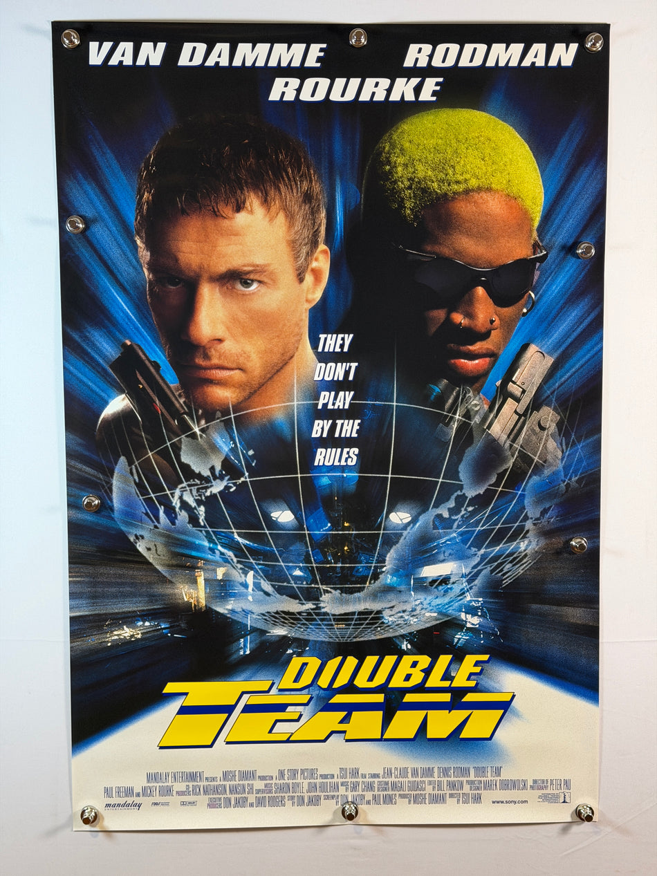 DOUBLE TEAM 1997 Original Movie Poster 27x40 DS Rolled Jean-Claude Van Damme Dennis Rodman - Joe's Geek VLT