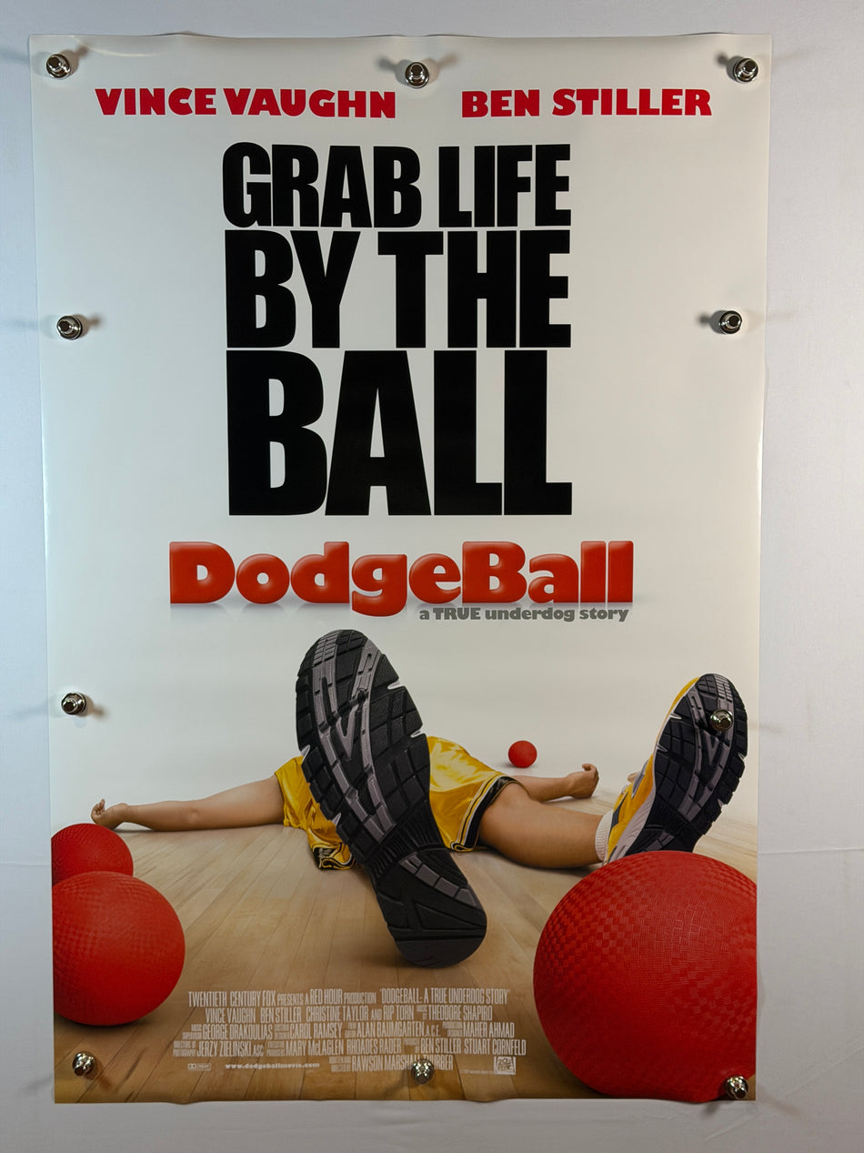 DODGEBALL: A TRUE UNDERDOG STORY 2004 Original Movie Poster 27x40 DS Rolled Vince Vaughn Ben Stiller - Joe's Geek VLT