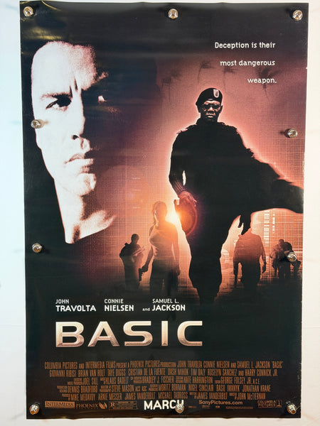 BASIC 2003 Original Movie Poster 27x40 DS Rolled John Travolta Samuel L. Jackson - Joe's Geek VLT