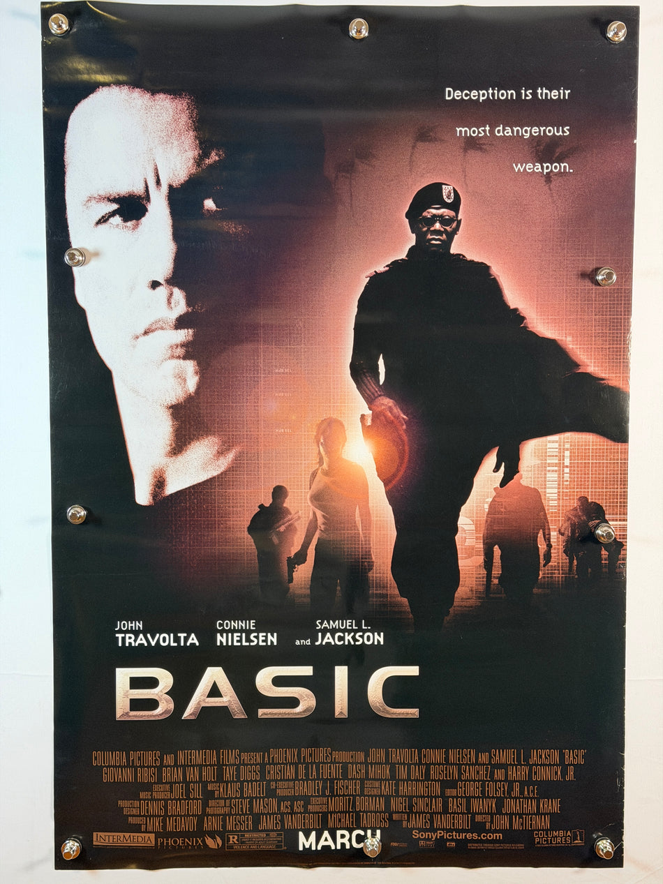 BASIC 2003 Original Movie Poster 27x40 DS Rolled John Travolta Samuel L. Jackson