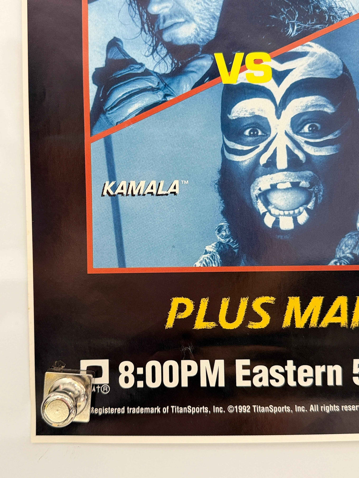 WWF SummerSlam (1992) Wembley PPV Poster 23”x35”Randy Savage Ultimate Warrior