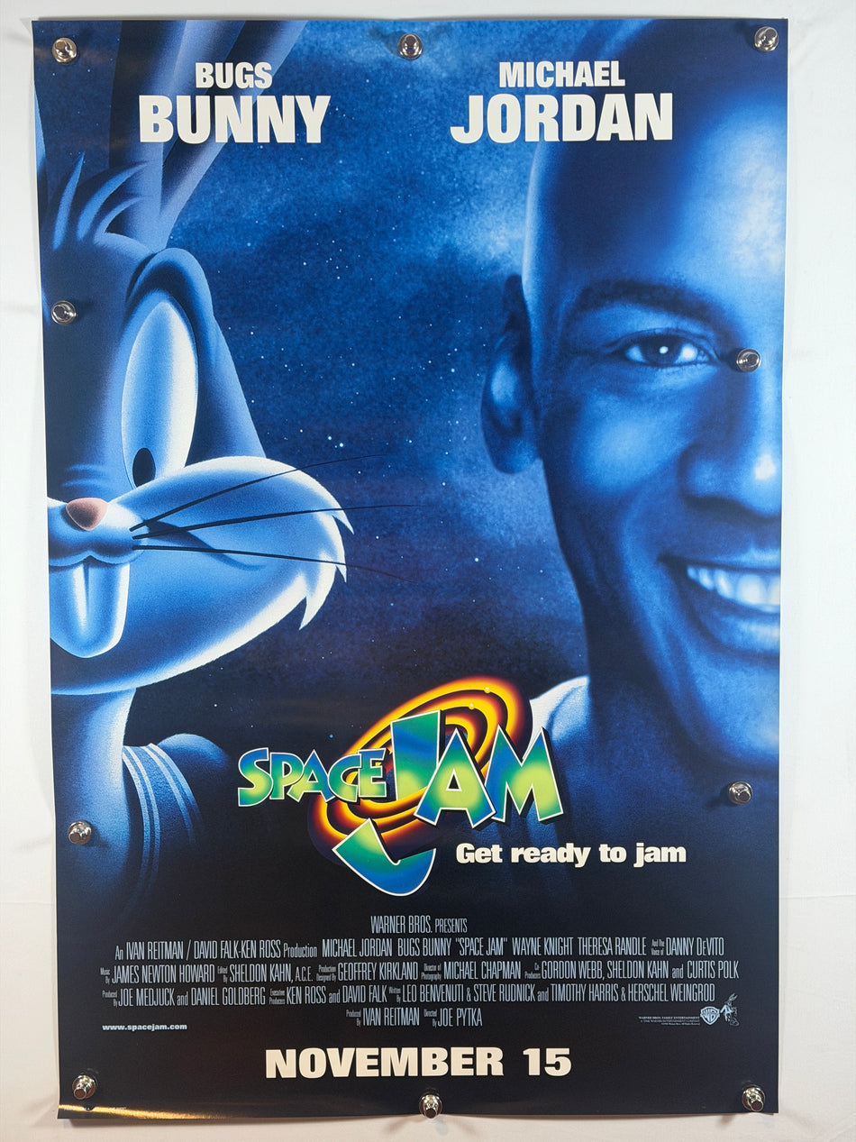 SPACE JAM 1996 Original Movie Poster 27x40 DS Rolled Advance “November 15” Michael Jordan Bugs Bunny - Joe's Geek VLT