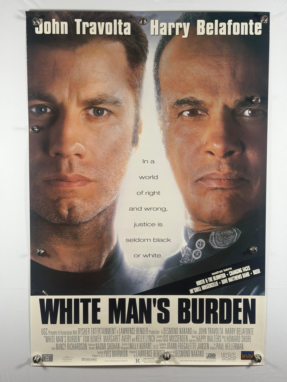WHITE MAN'S BURDEN 1995 Original Movie Poster 27x40 DS Rolled John Travolta Harry Belafonte