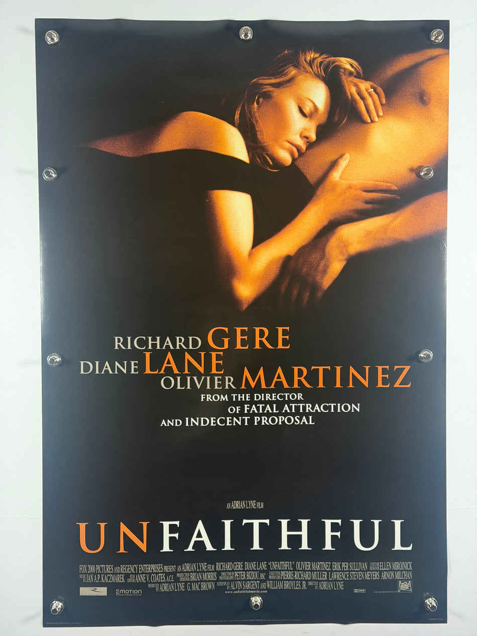 UNFAITHFUL 2002 Original Movie Poster 27x40 DS Rolled Diane Lane Richard Gere