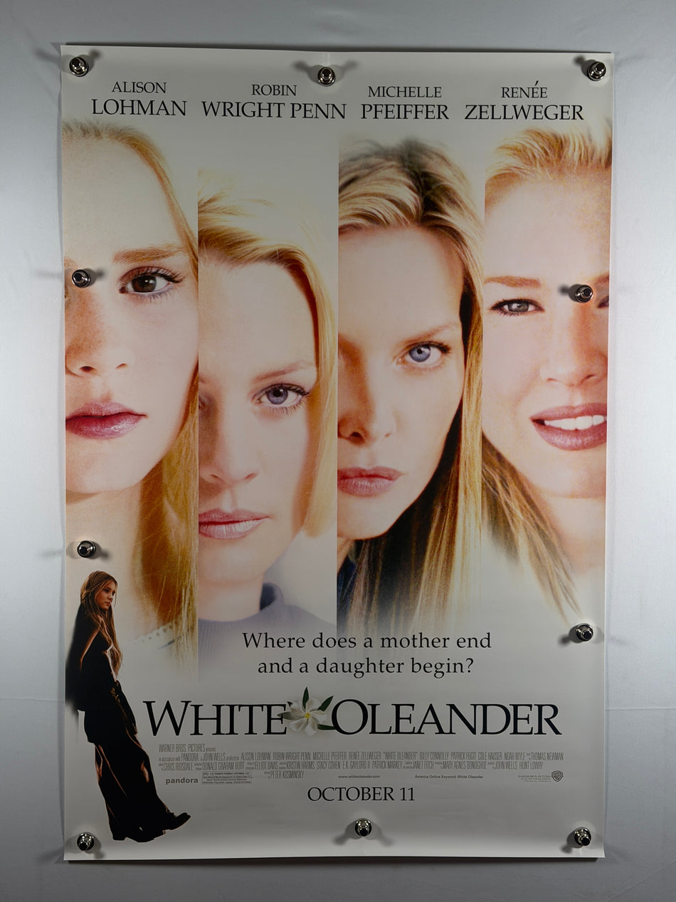 WHITE OLEANDER 2002 Original Movie Poster 27x40 DS Rolled Michelle Pfeiffer Renée Zellweger