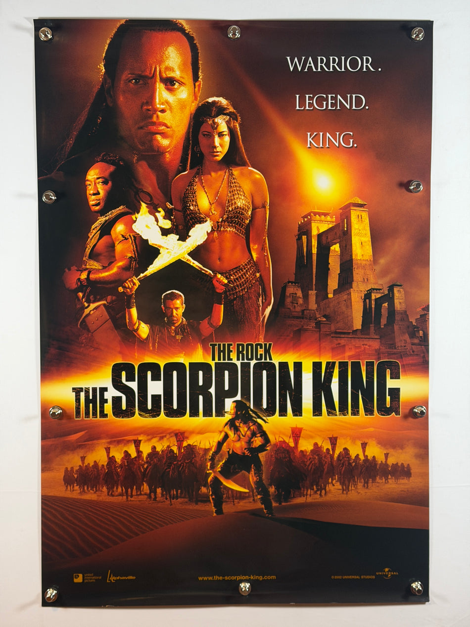 The Scorpion King 2002 Original Movie Poster 27x40 DS Rolled Advance Teaser The Rock