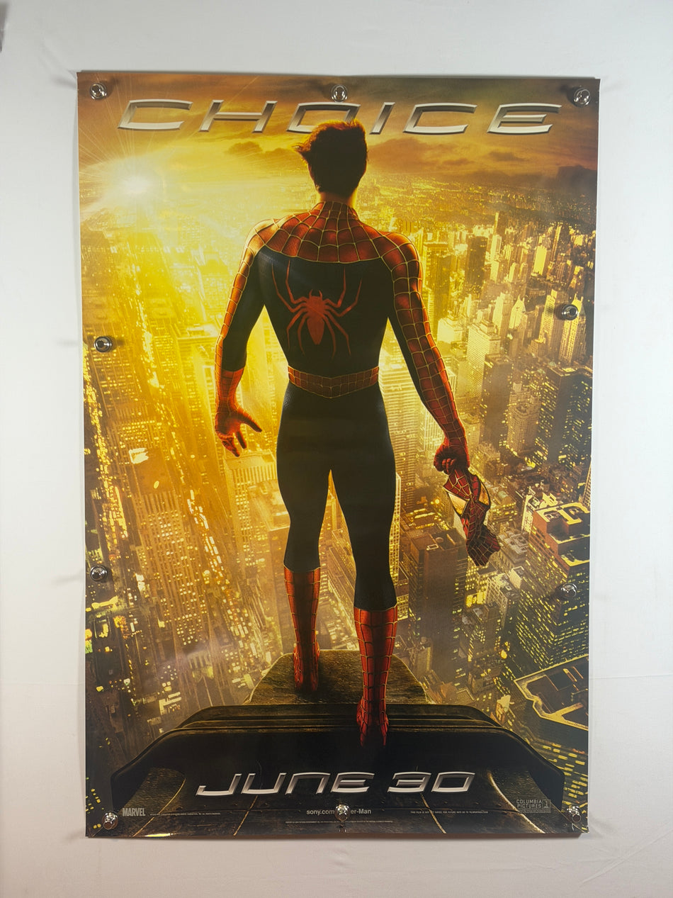 Spider-Man 2 2004 Original Movie Poster 27x40 DS Rolled Advance “Choice” Tobey Maguire - Joe's Geek VLT