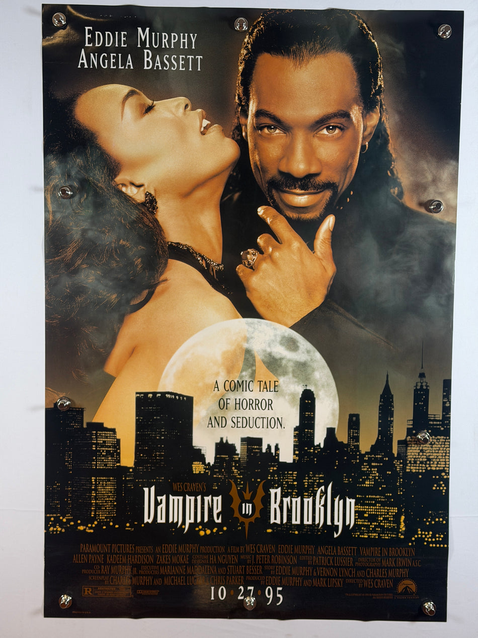 Vampire in Brooklyn 1995 Original Movie Poster 27x40 DS Rolled Advance Eddie Murphy Angela Bassett