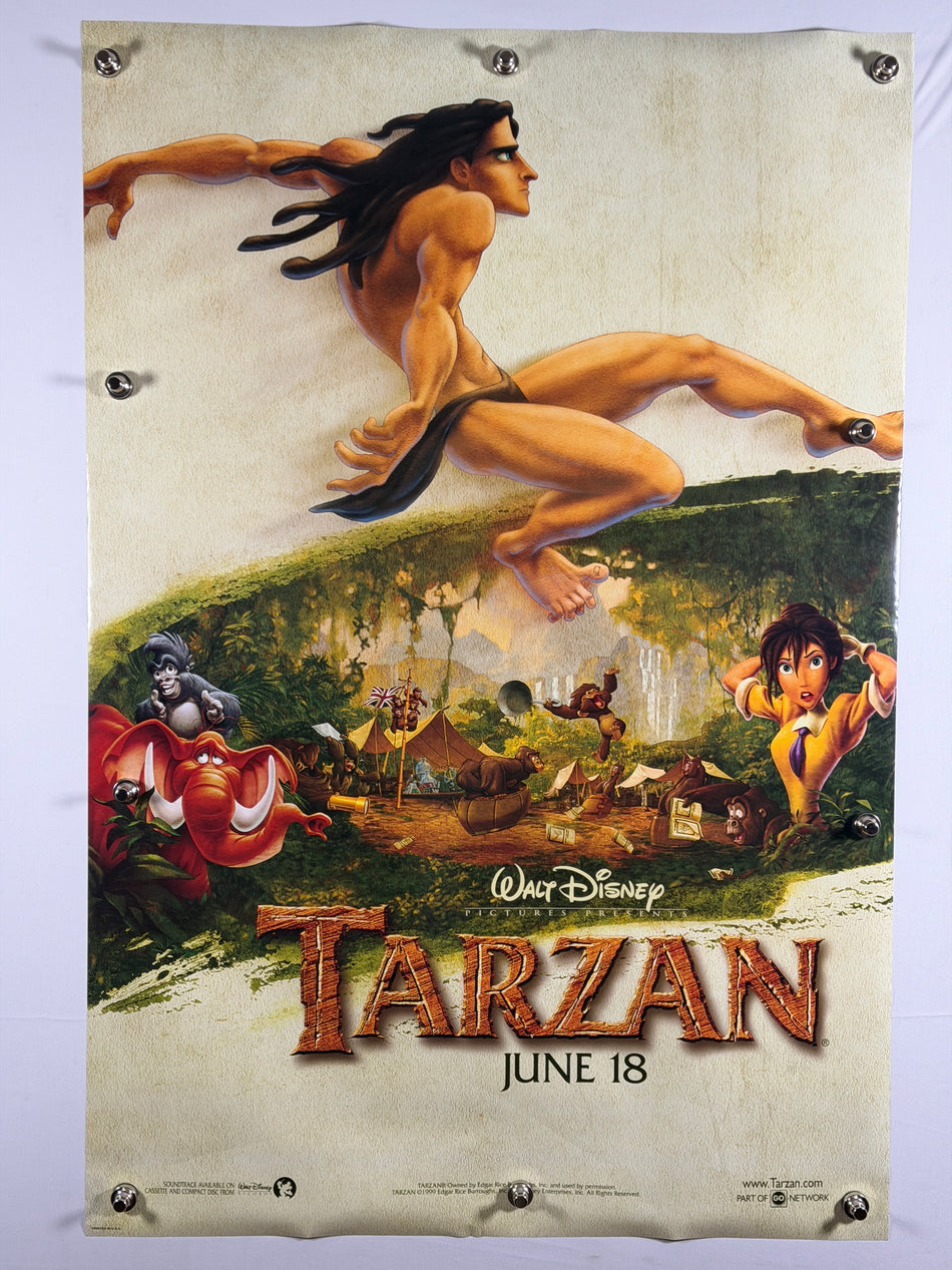 TARZAN 1999 Original Movie Poster 27x40 DS Rolled Advance Teaser Disney - Joe's Geek VLT