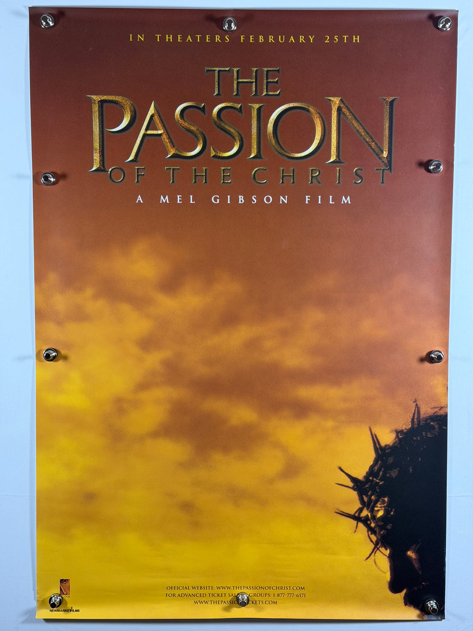 The Passion of the Christ 2004 Original Movie Poster 27x40 SS Rolled Advance Mel Gibson