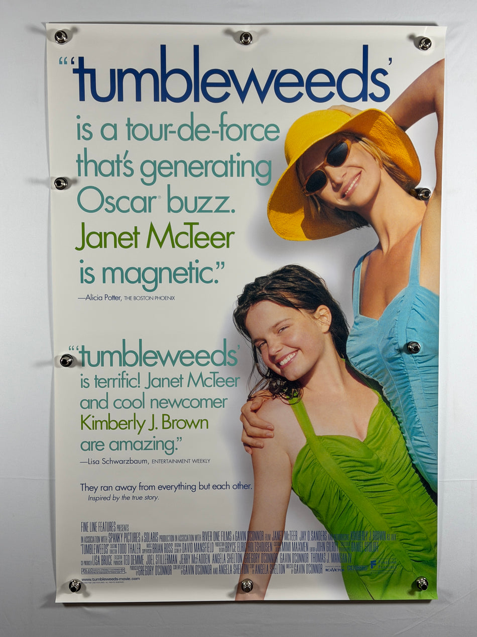 Tumbleweeds 1999 Original Movie Poster 27x40 SS Rolled Janet McTeer Kimberly J. Brown