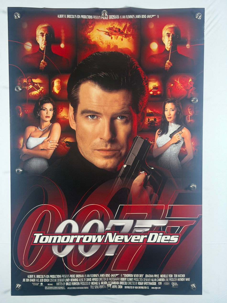 Tomorrow Never Dies 1997 Original Movie Poster 27x40 DS Rolled James Bond 007 Pierce Brosnan