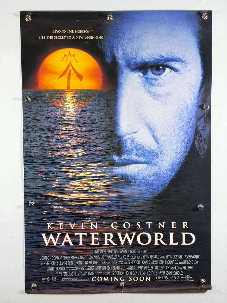 Waterworld 1995 Original Movie Poster 27x40 DS Rolled Advance Teaser Kevin Costner