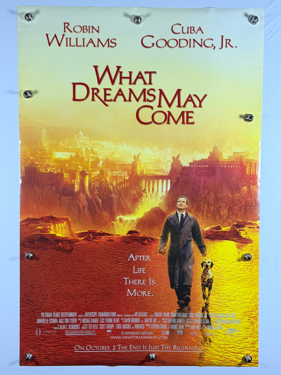 What Dreams May Come 1998 Original Movie Poster 27x40 DS Rolled Robin Williams Cuba Gooding Jr.