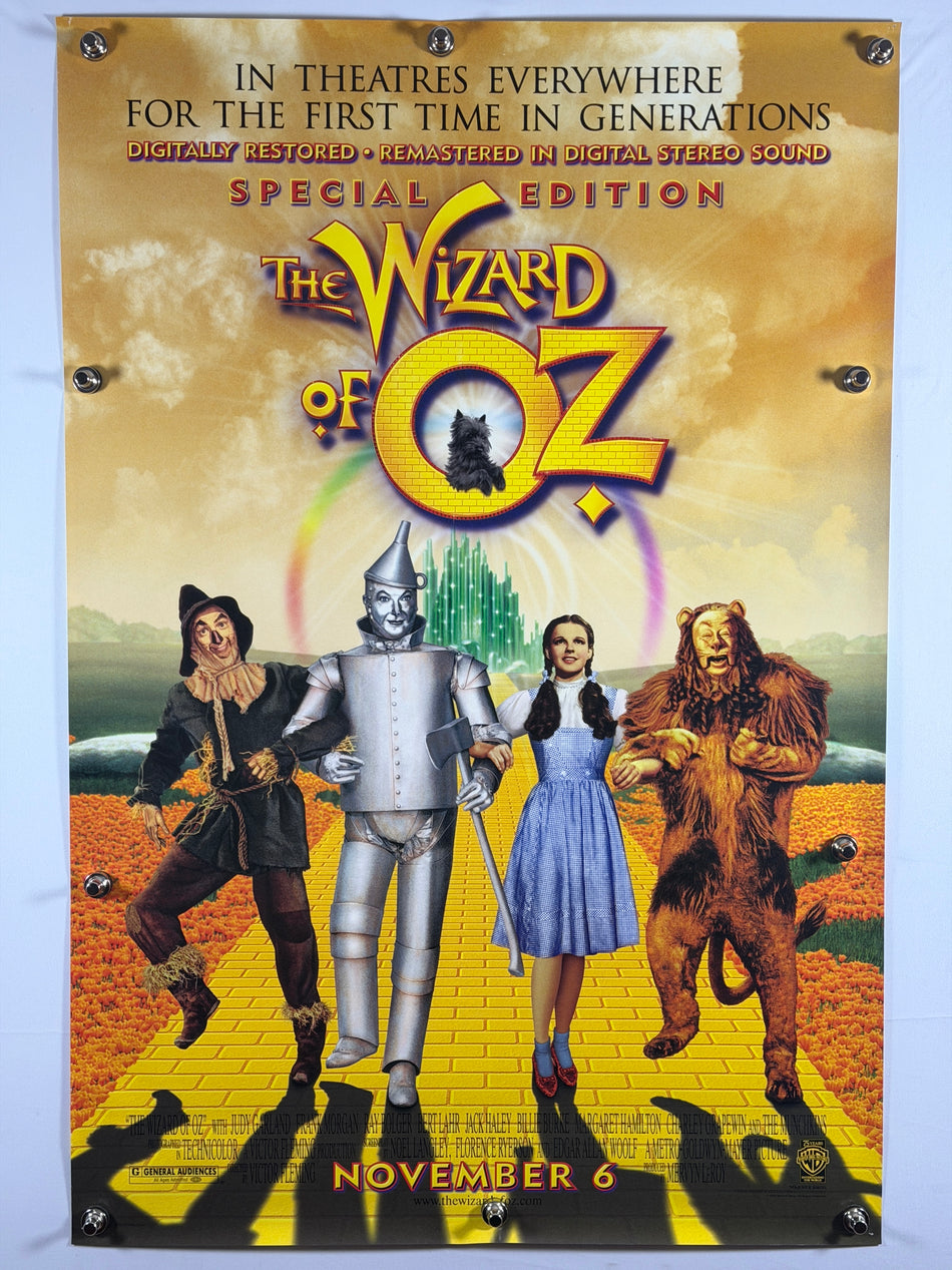 The Wizard of Oz 1998 60th Anniversary Special Edition Original Movie Poster 27x40 DS Rolled Judy Garland