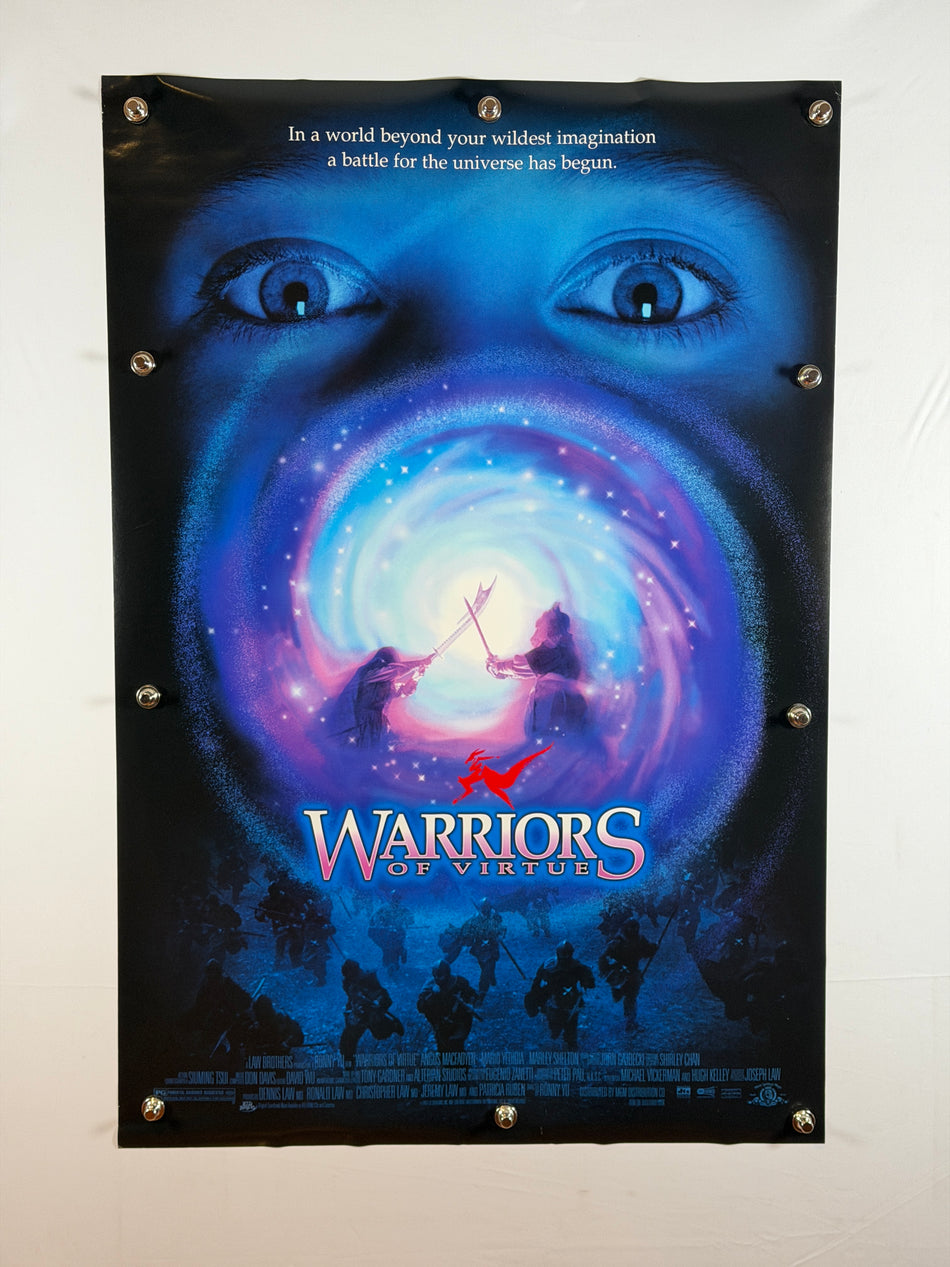 Warriors of Virtue 1997 Original Movie Poster 27x40 DS Rolled Angus Macfadyen Mario Yedidia