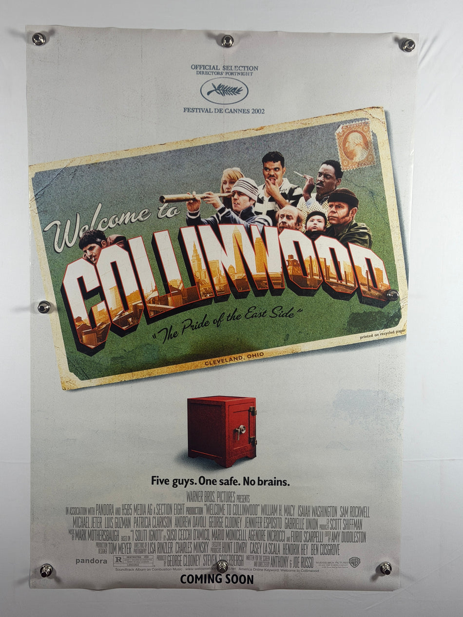 Welcome to Collinwood 2002 Original Movie Poster 27x40 DS Rolled Teaser “Coming Soon” Cannes