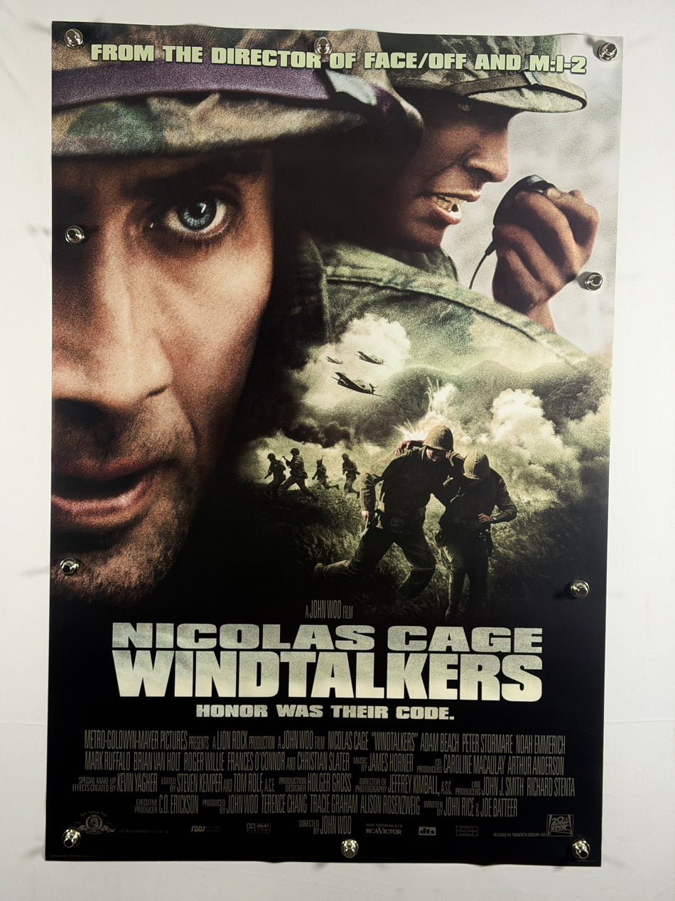 Windtalkers 2002 Original Movie Poster 27x40 DS Rolled Nicolas Cage John Woo