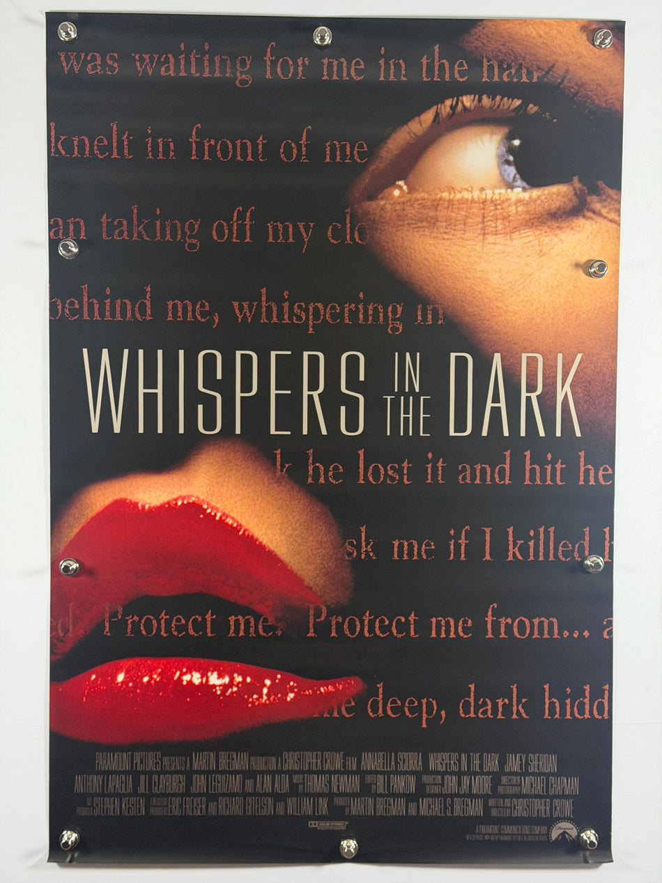 Whispers in the Dark 1992 Original Movie Poster 27x40 DS Rolled Annabella Sciorra Alan Alda