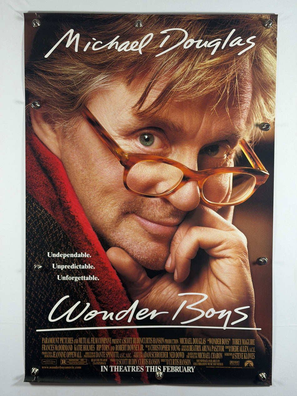 Wonder Boys 2000 Original Movie Poster 27x40 DS Rolled Michael Douglas Tobey Maguire