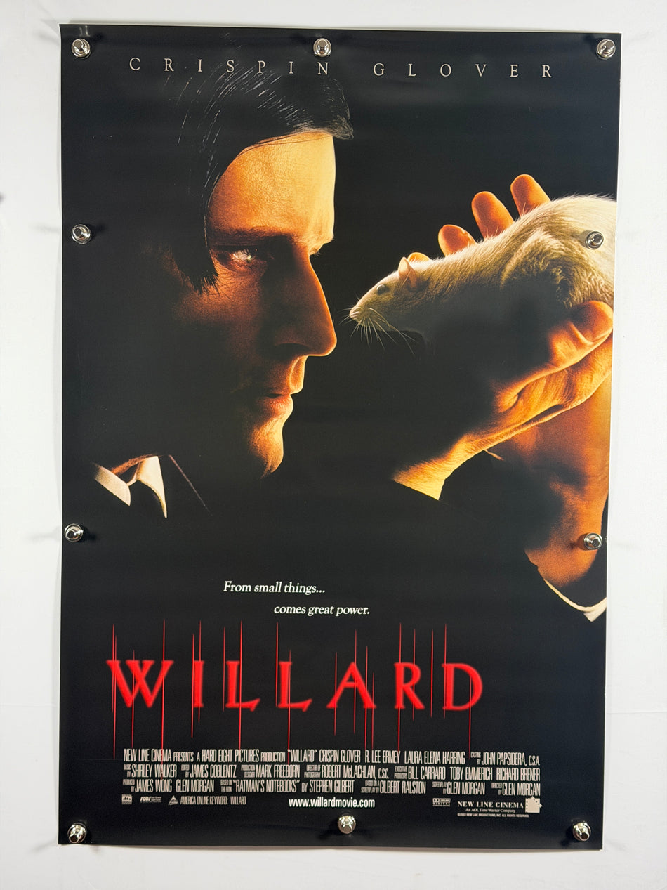 Willard 2003 Original Movie Poster 27x40 DS Rolled Crispin Glover Horror Thriller Rats