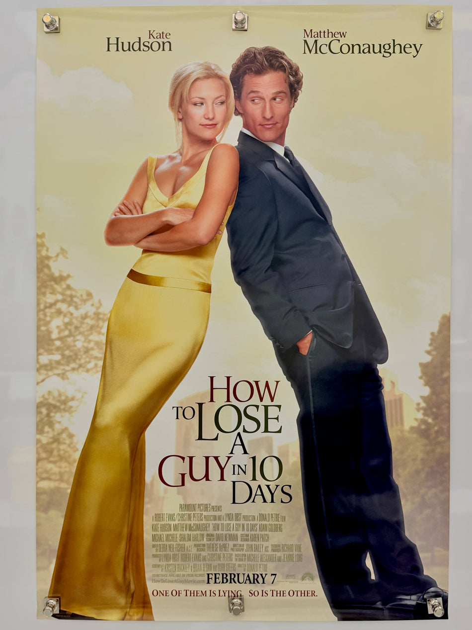 HOW TO LOSE A GUY IN 10 DAYS 2003 Original Movie Poster 27x40 DS Rolled Matthew McConaughey