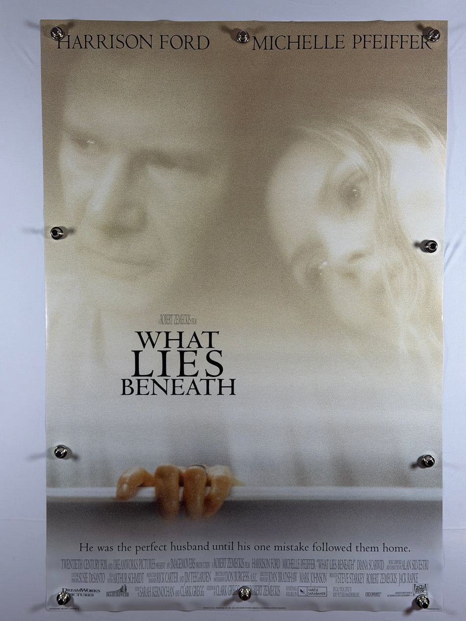 What Lies Beneath 2000 Original Movie Poster 27x40 DS Rolled Harrison Ford Michelle Pfeiffer