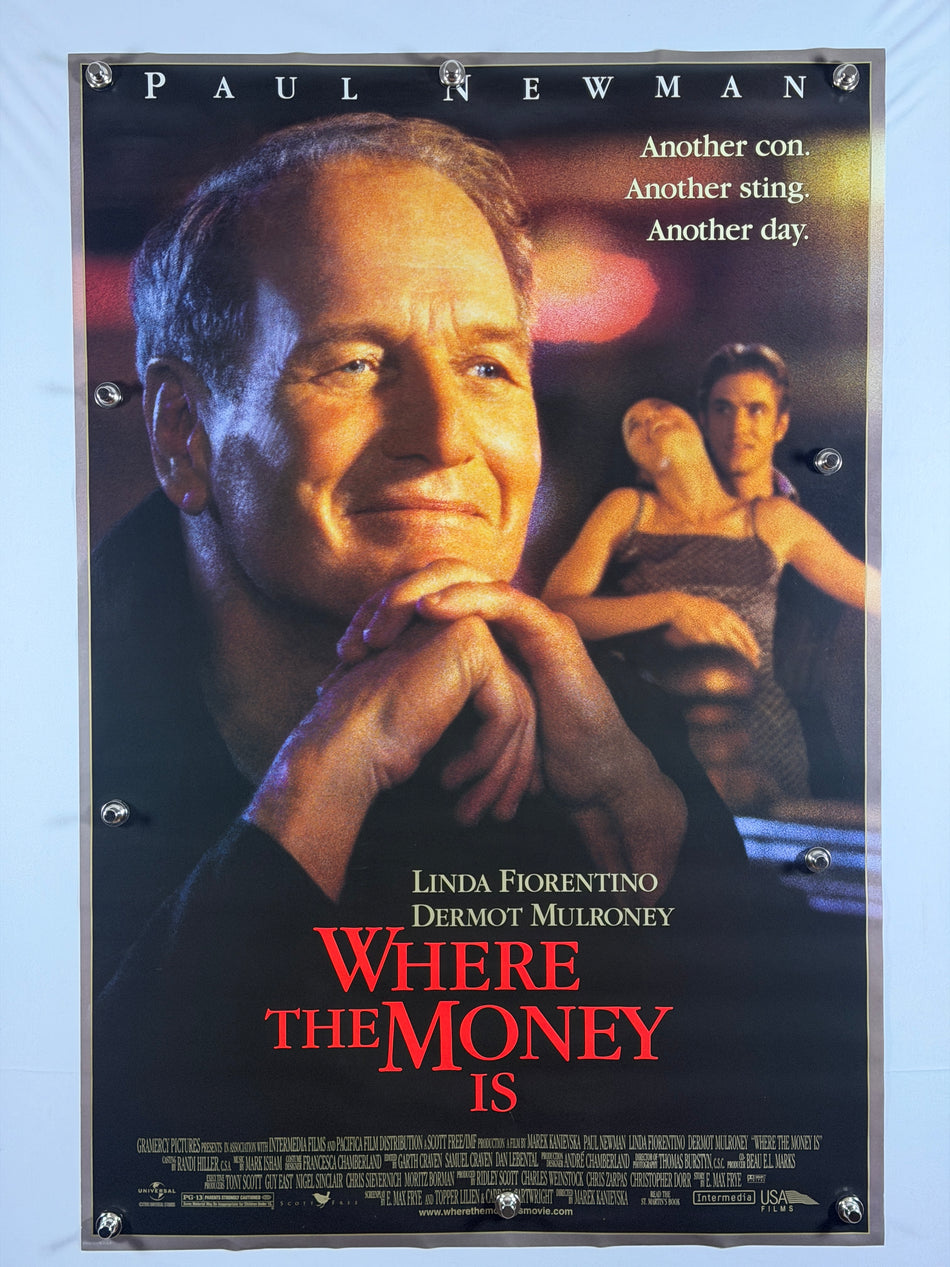 Where the Money Is 2000 Original Movie Poster 27x40 DS Rolled Paul Newman Linda Fiorentino